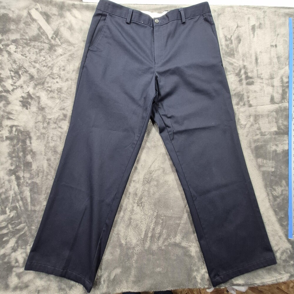 Levi Strauss Signature Pants Mens 38x30 Blue Khakis Classic Fit Chino Casual